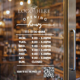 Moderne Geschäft-QR-Code-Fensteraufkleber  Fensteraufkleber