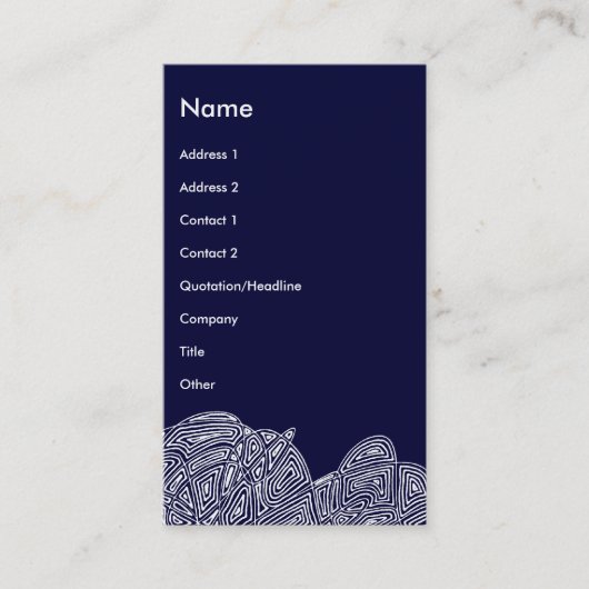 Moderne Geschäfts-Karte (abstrakte vordere und Visitenkarte (Vorderseite)