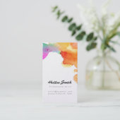 Moderne Geschäfts-Karte mit schillerndem Visitenkarte (Stehend Vorderseite)