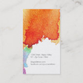 Moderne Geschäfts-Karte mit schillerndem Visitenkarte (Rückseite)