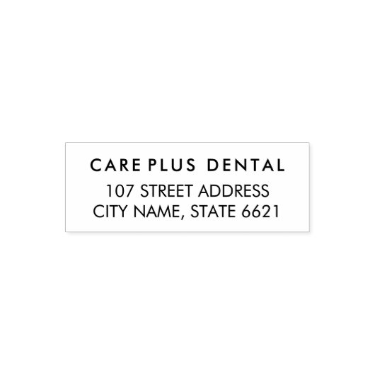 Moderne Geschäftsadresse mit professionellem Logo  Permastempel (Design)
