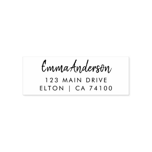 Moderne Geschäftsadresse mit professionellem Logo  Permastempel (Design)