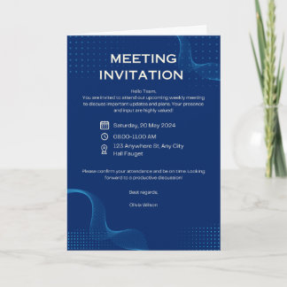 Moderne Geschäftseinladung ⭐ Karte
