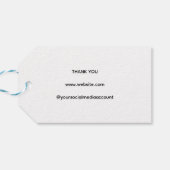 Moderne Geschäftsetikette Kleidung Label Anhänger  (Rückseite Horizontal)