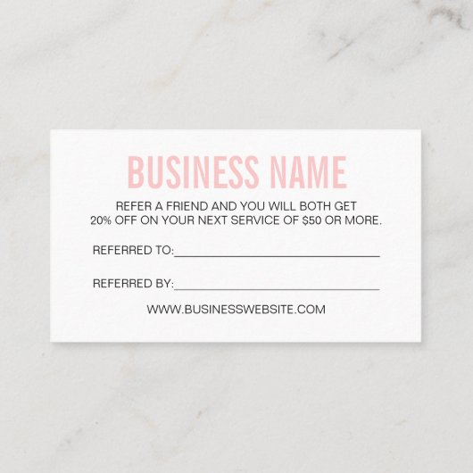 Moderne Geschäftskarte des Minimalistischen Visitenkarte (Rückseite)