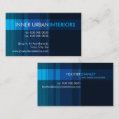 MODERNE GESCHÄFTSKARTE: moderner Streifen 5L Visitenkarte (Vorne/Hinten)