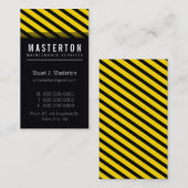 MODERNE GESCHÄFTSKARTE: Warnstreifen 2P Visitenkarte (Vorne/Hinten)