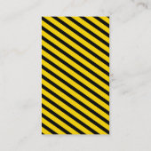 MODERNE GESCHÄFTSKARTE: Warnstreifen 2P Visitenkarte (Rückseite)