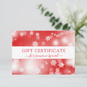 MODERNE GESCHÄFTSKRISTMAS BESCHEINIGUNG (Stehend Vorderseite)