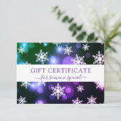 MODERNE GESCHÄFTSKRISTMAS BESCHEINIGUNG (Stehend Vorderseite)