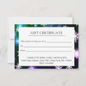 MODERNE GESCHÄFTSKRISTMAS BESCHEINIGUNG (Rückseite)