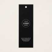Moderne Geschäftslogo-Barcode-Store-Preisschilder (Vorderseite)