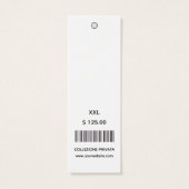 Moderne Geschäftslogo-Barcode-Store-Preisschilder (Rückseite)