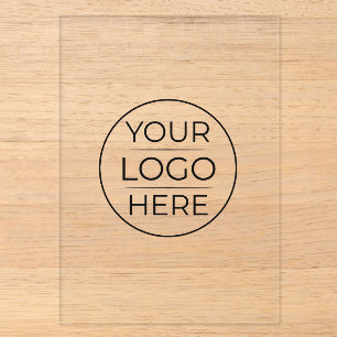 Moderne Geschäftslogo-Branding Acryleinladungen