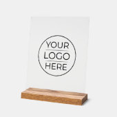 Moderne Geschäftslogo-Branding Acrylschild (Winkel)