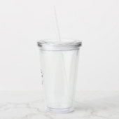 Moderne Geschäftslogo-Branding  Acryltrinkbecher (Links)