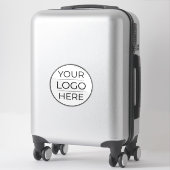 Moderne Geschäftslogo-Branding Aufkleber (Koffer)