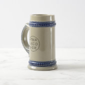 Moderne Geschäftslogo-Branding Bierglas (Vorderseite Links)