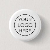 Moderne Geschäftslogo-Branding Button (Vorderseite)