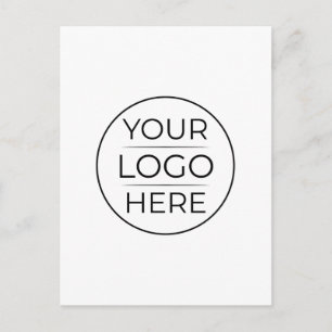 Moderne Geschäftslogo-Branding Feiertagspostkarte