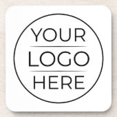 Moderne Geschäftslogo-Branding  Getränkeuntersetzer (Vorderseite)