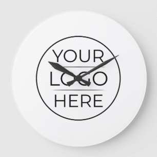 Moderne Geschäftslogo-Branding Große Wanduhr
