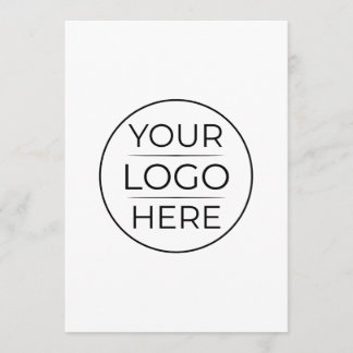 Moderne Geschäftslogo-Branding Hinweiskarte