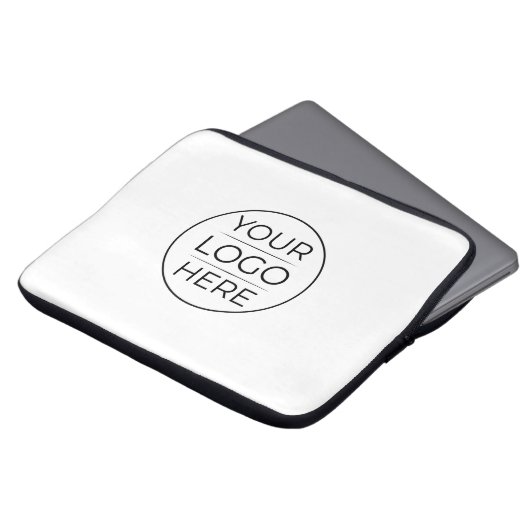 Moderne Geschäftslogo-Branding Laptopschutzhülle (Vorne Oben)