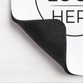 Moderne Geschäftslogo-Branding Mousepad (Ecke)