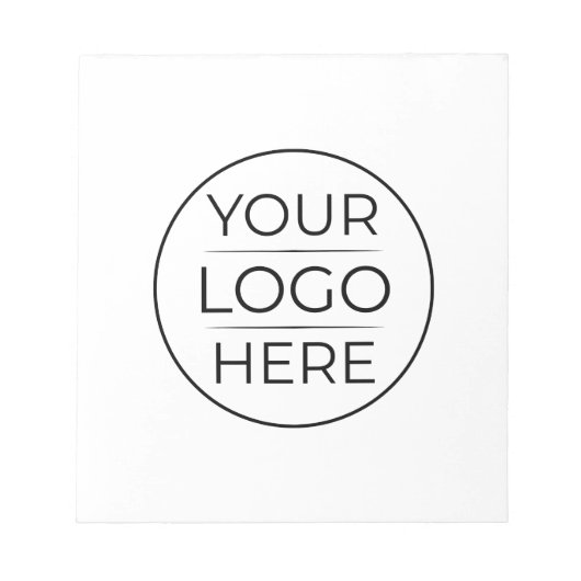 Moderne Geschäftslogo-Branding Notizblock (Vorderseite)