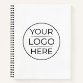 Moderne Geschäftslogo-Branding Notizblock (Vorderseite)