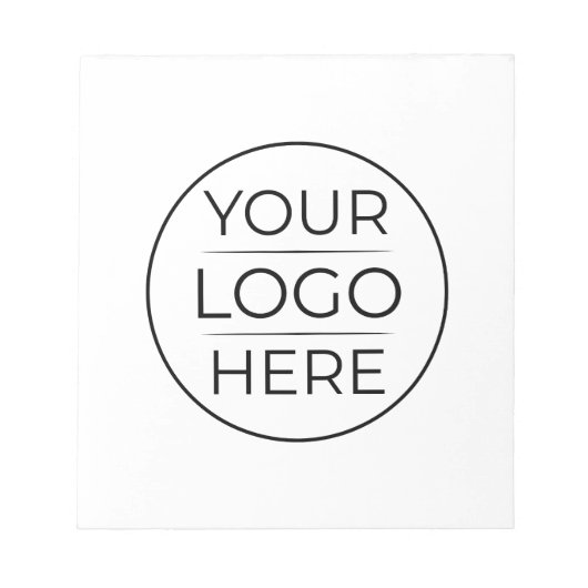 Moderne Geschäftslogo-Branding Notizblock (Vorderseite)