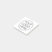 Moderne Geschäftslogo-Branding Post-it Klebezettel (angewinkelt)