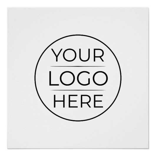 Moderne Geschäftslogo-Branding Poster (Vorderseite)
