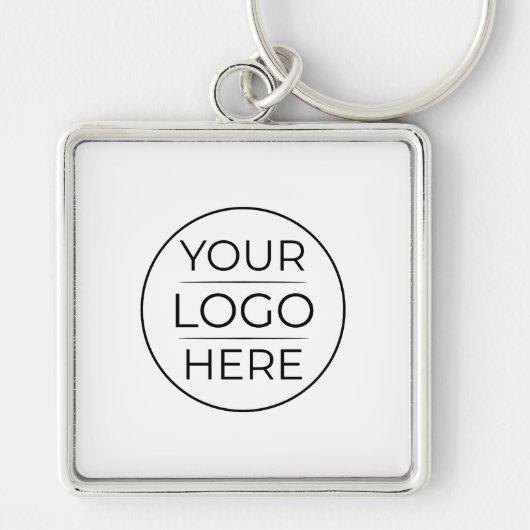 Moderne Geschäftslogo-Branding Schlüsselanhänger (Vorne)