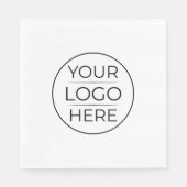 Moderne Geschäftslogo-Branding Serviette (Vorderseite)