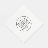 Moderne Geschäftslogo-Branding Serviette (Ecke)