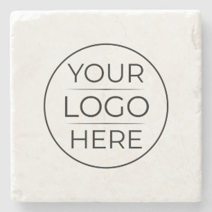 Moderne Geschäftslogo-Branding Steinuntersetzer