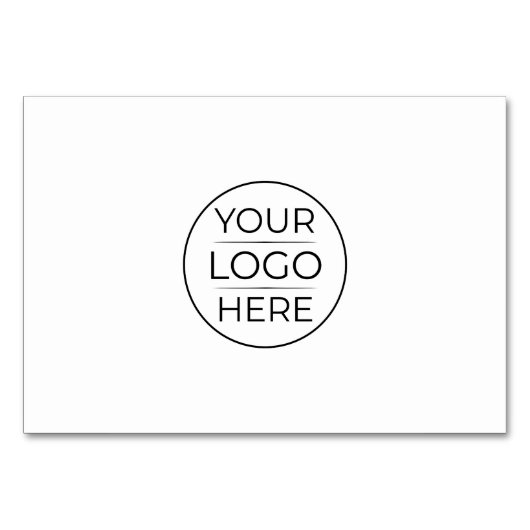 Moderne Geschäftslogo-Branding Tischnummer (Vorderseite)