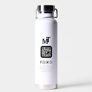 Moderne Geschäftslogo-QR-Code-Branding-Design Trinkflasche