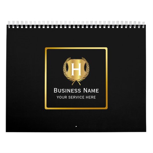 Moderne Geschäftslogo-Werbebranding Kalender (Titelbild)