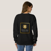Moderne Geschäftslogo-Werbebranding Sweatshirt (Schwarz voll)