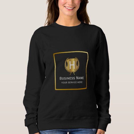 Moderne Geschäftslogo-Werbebranding Sweatshirt (Vorderseite)