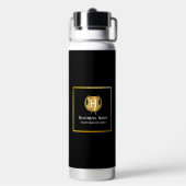 Moderne Geschäftslogo-Werbebranding Trinkflasche (Hinten)