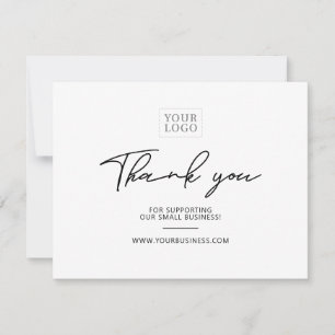 Moderne Geschäftspaket-Dankeskarten-Briefpapier Dankeskarte