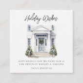 Moderne Geschäftsreisewünsche Quadratische Visitenkarte (Vorderseite)