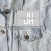 Moderne Geschäftssignet in Grau Button (Insitu)