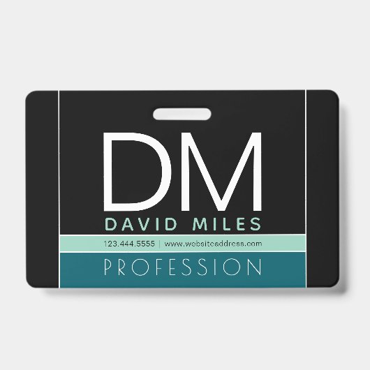 Moderne Geschäftsvorlage | Alle Farben individuell Ausweis (Front)