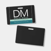 Moderne Geschäftsvorlage | Alle Farben individuell Ausweis (Front & Back)