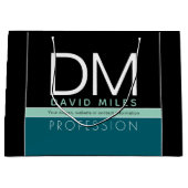 Moderne Geschäftsvorlage | Alle Farben individuell Große Geschenktüte (Vorderseite)